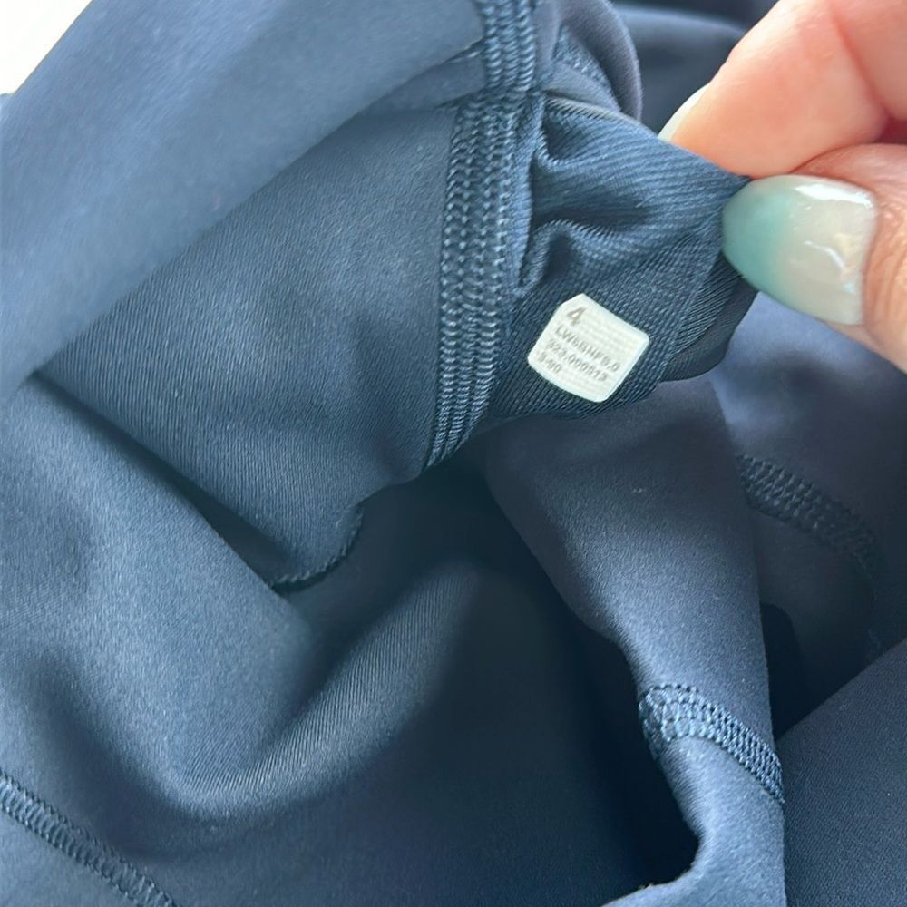 Lululemon Wunder Train High-Rise Crop 23" True Navy Blue Women's Size 4 NWT - Picture 3 of 5